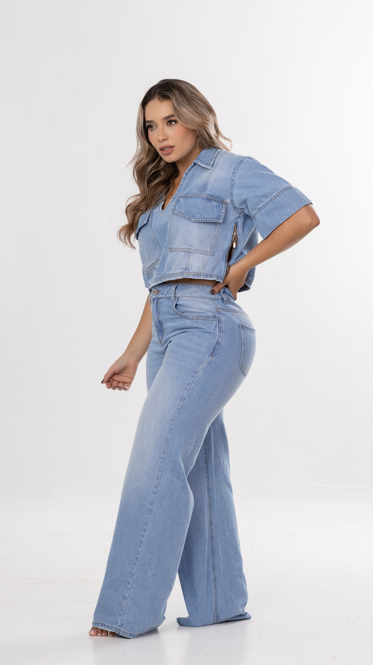Jean wide leg.