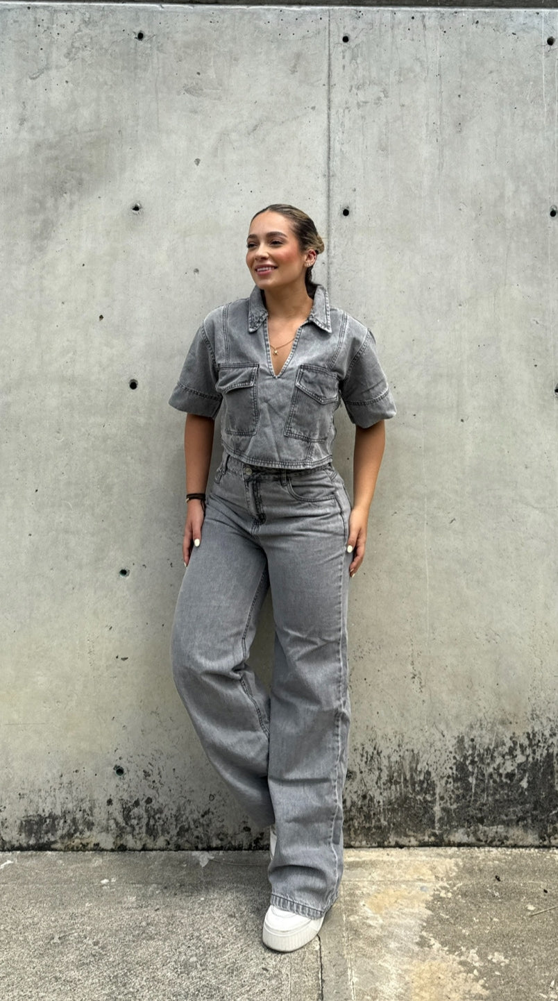 Set Denim Gris