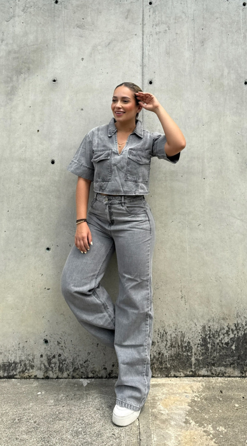 Set Denim Gris