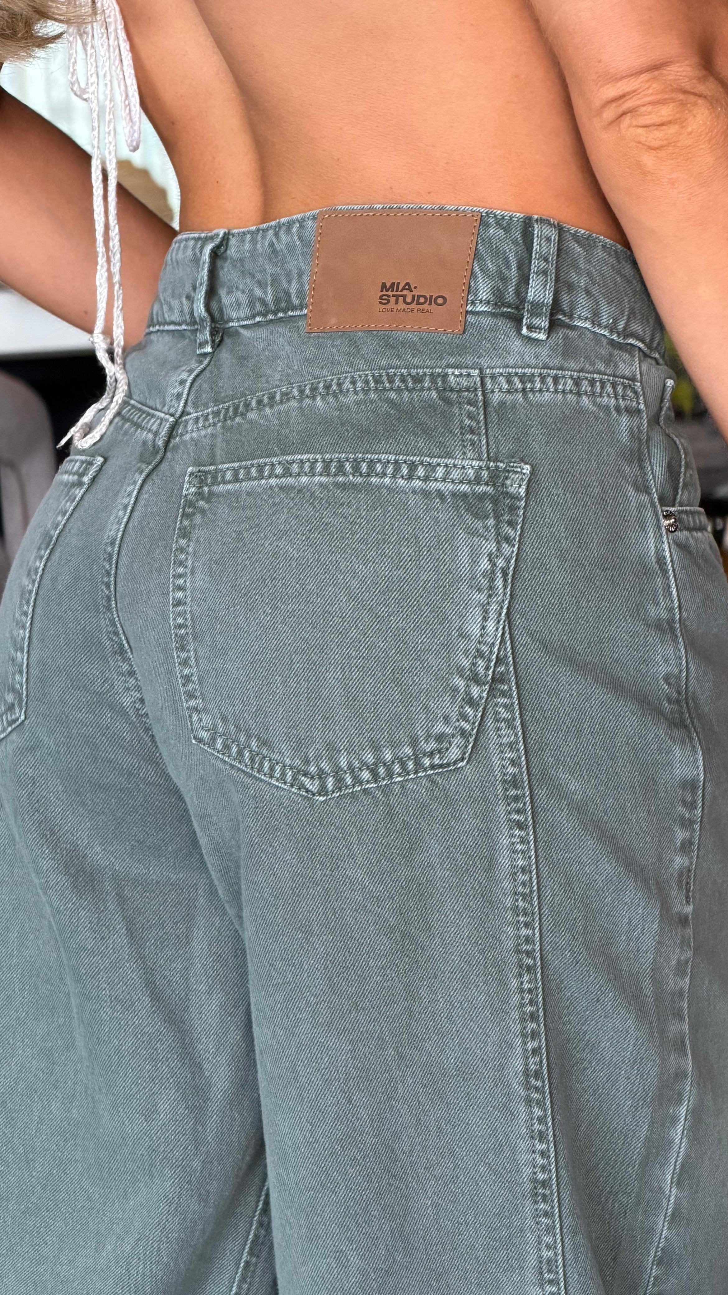 REF 105285 Wide Leg Barrel Verde