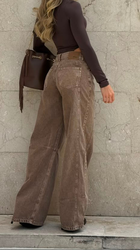 REF 105285 Wide Leg Barrel Cafe Claro