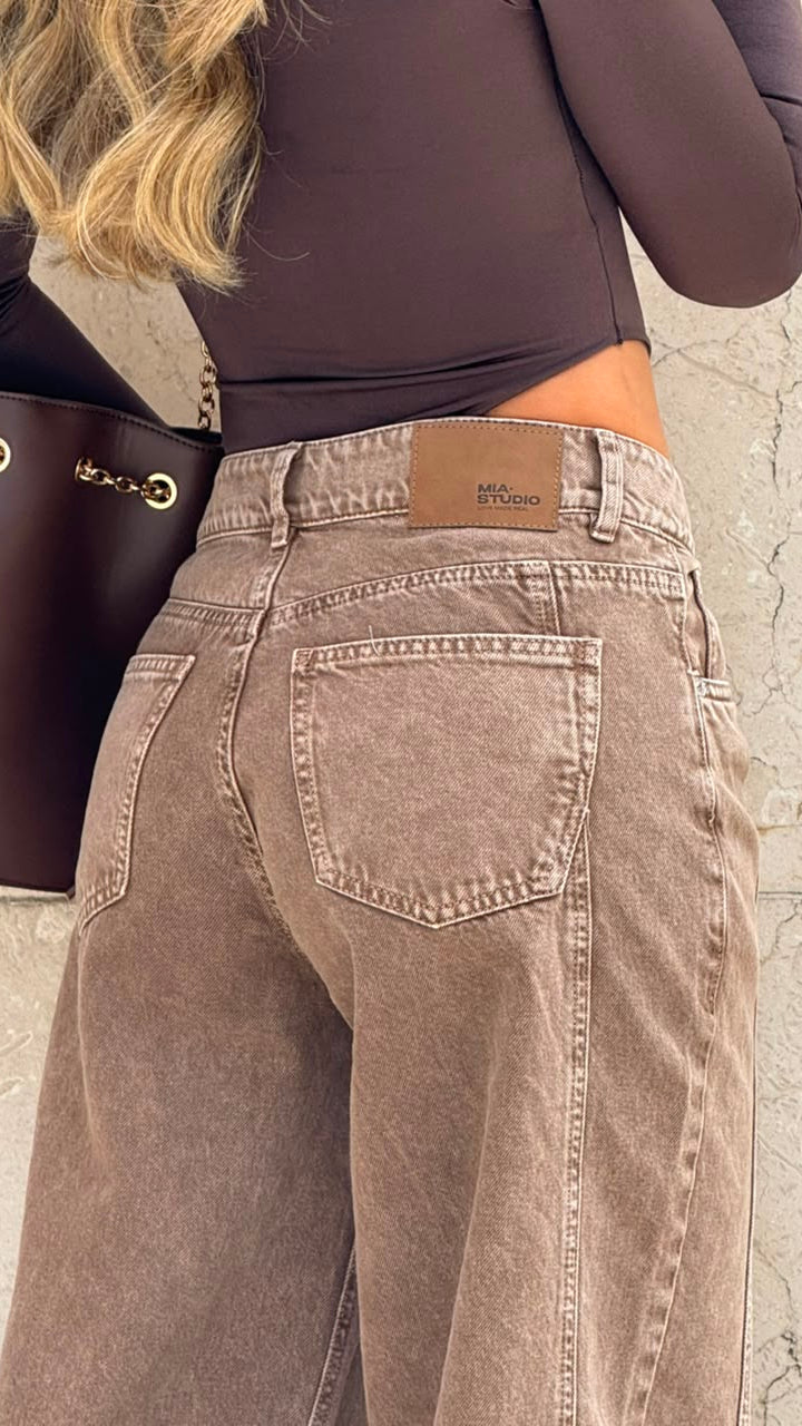 REF 105285 Wide Leg Barrel Cafe Claro